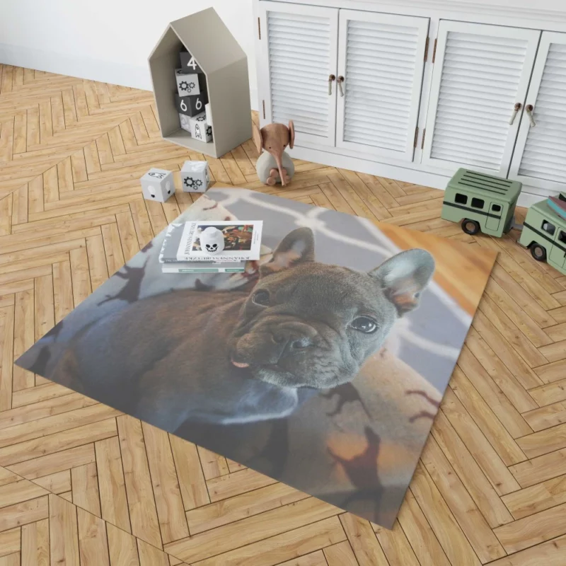 French Bulldog Adorable Antics Furry Delight Rug 1