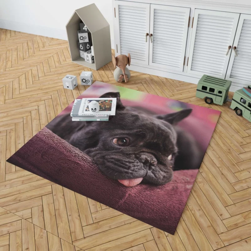 French Bulldog Restful Moments Muzzle Comfort Rug 1