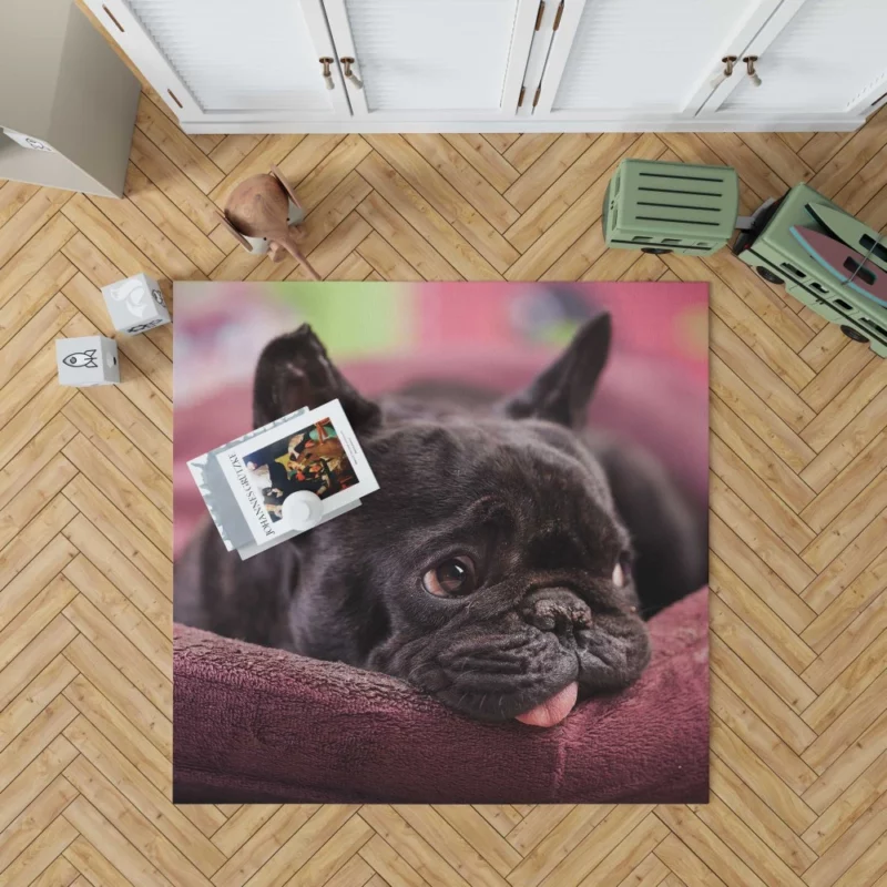 French Bulldog Restful Moments Muzzle Comfort Rug