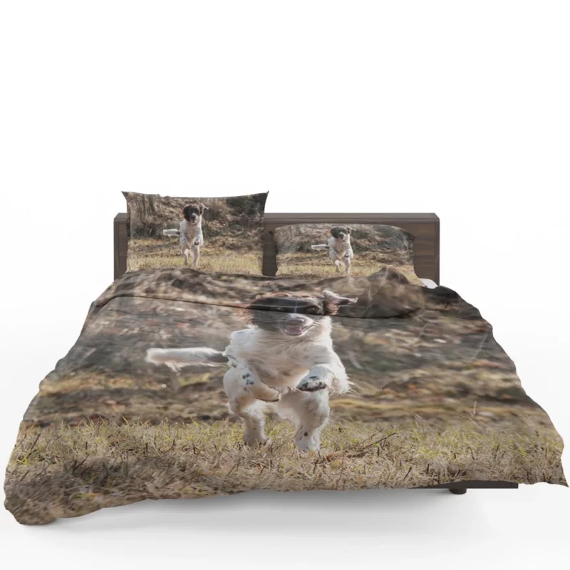 French Spaniel in Captivating Movement Bedding Set