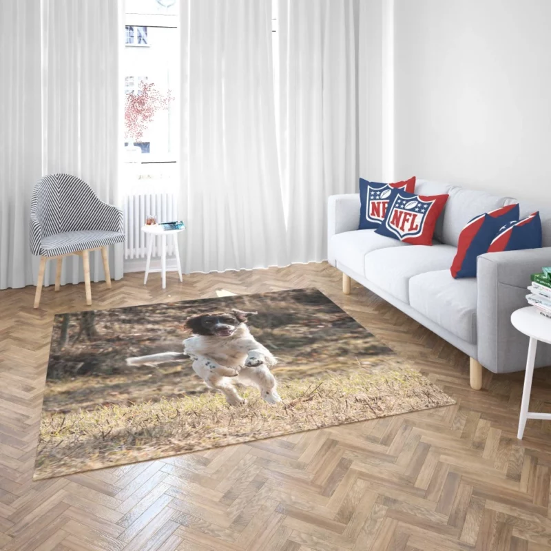 French Spaniel in Captivating Movement Rug 2