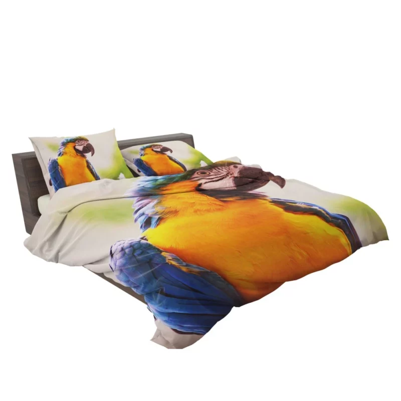 Friendly Parrot Playful Greeting Tropical Companion Bedding Set 2