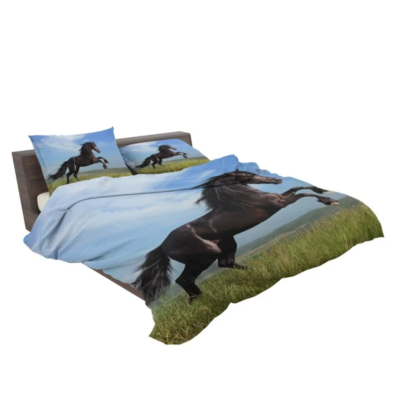 Friesian Horse Elegance in Motion Bedding Set 2