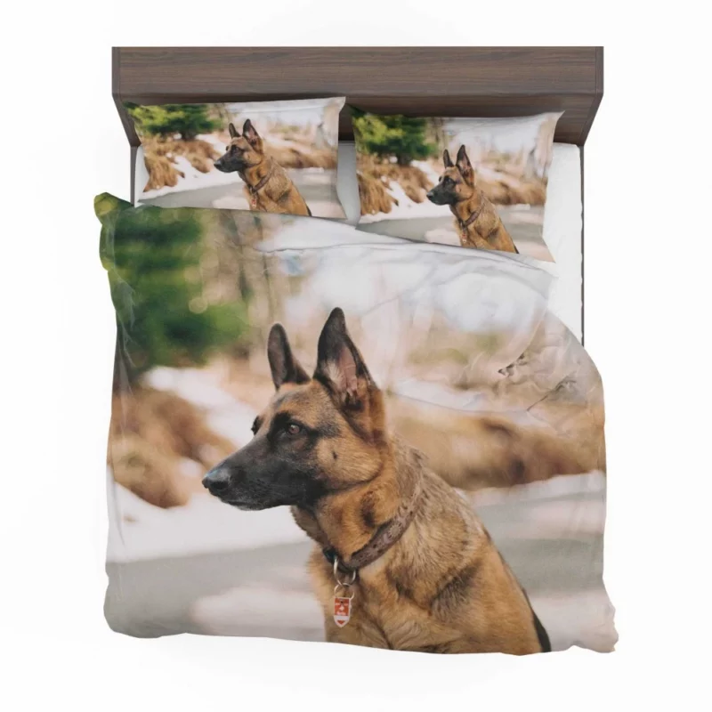 German Shepherd Autumn Stroll Bedding Set 1