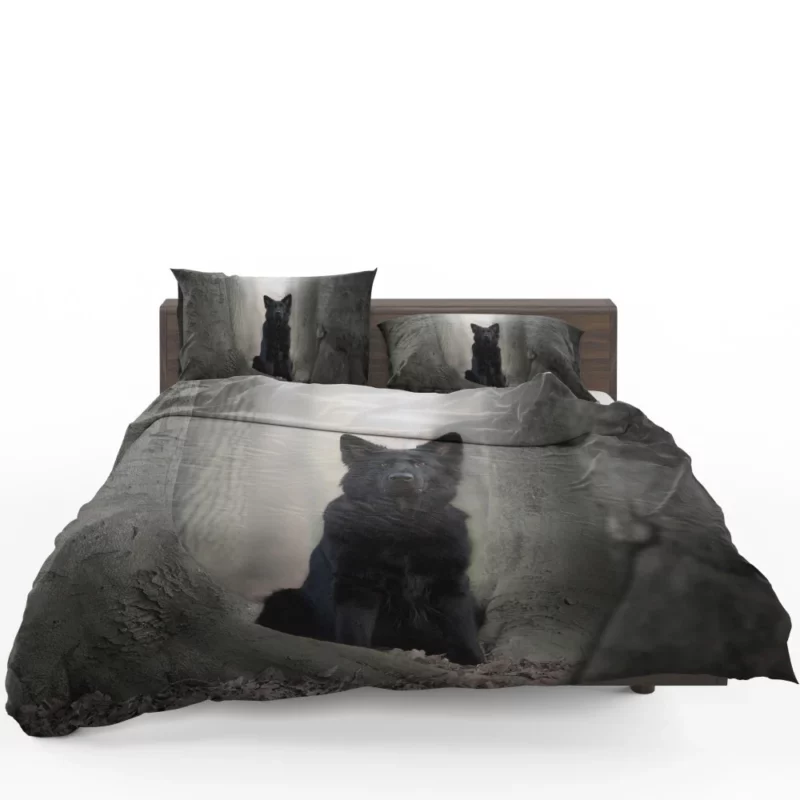 German Shepherd Captivating Gaze Bedding Set