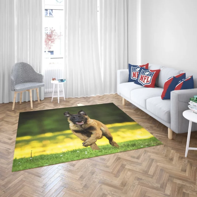 German Shepherd Depth of Field Essence Rug 2