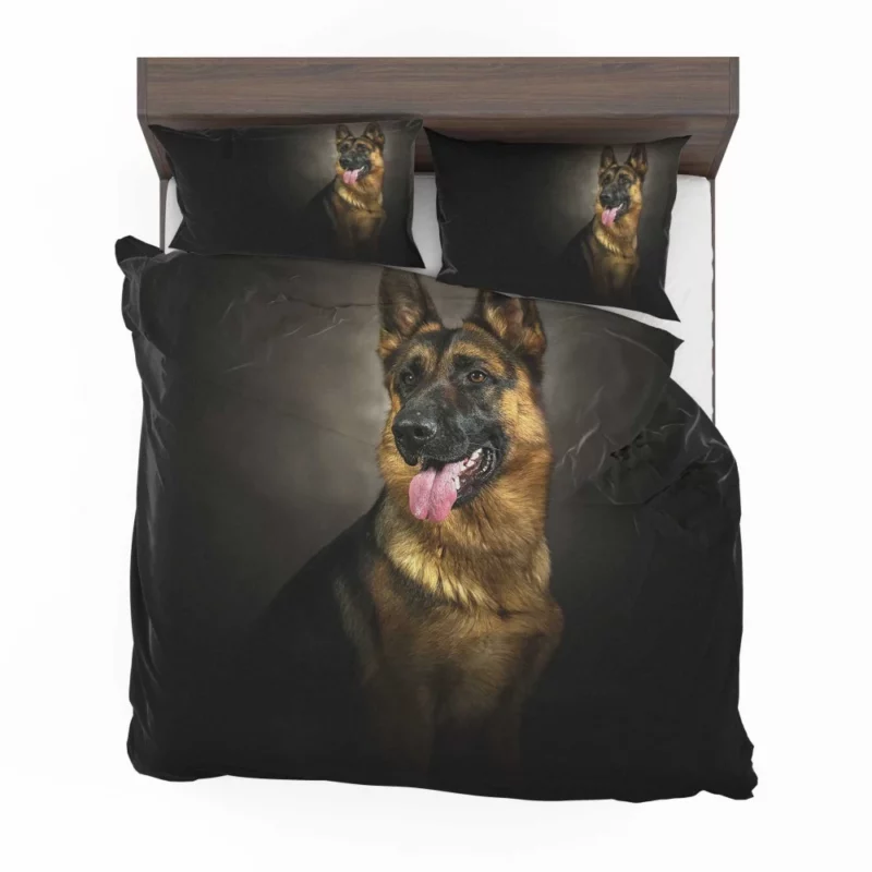 German Shepherd Dignified Portrait Canine Majesty Bedding Set 1