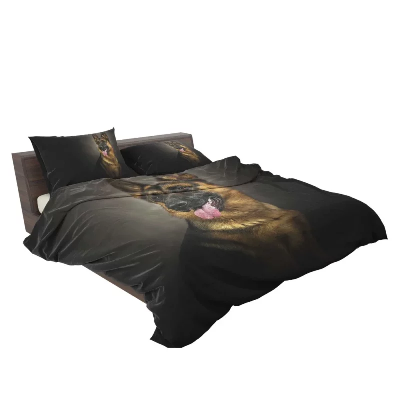 German Shepherd Dignified Portrait Canine Majesty Bedding Set 2