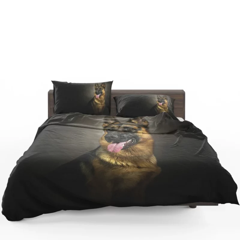 German Shepherd Dignified Portrait Canine Majesty Bedding Set