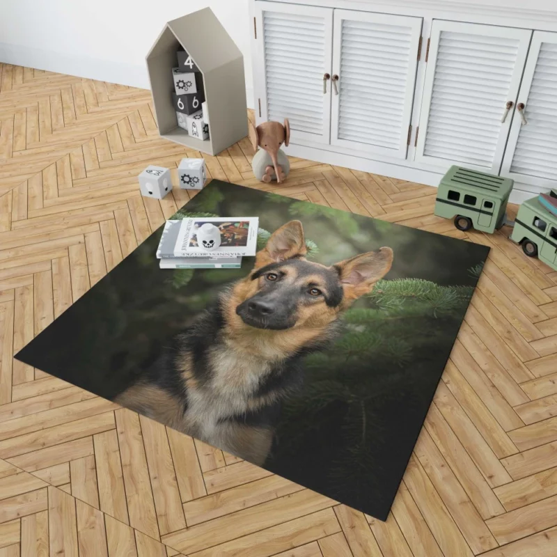 German Shepherd Enigmatic Persona Rug 1