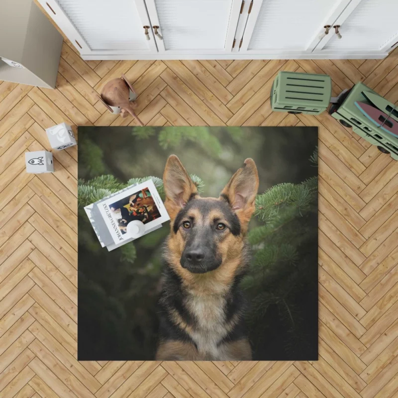 German Shepherd Enigmatic Persona Rug