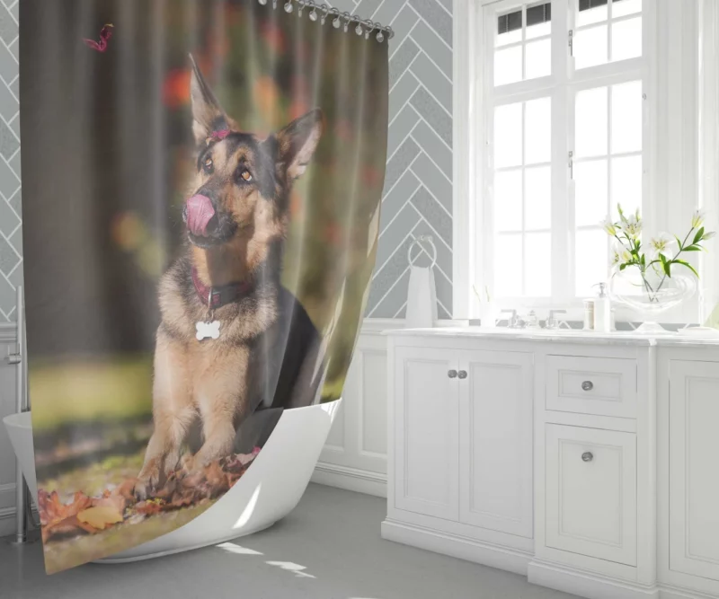 German Shepherd Excellence Shower Curtain 1