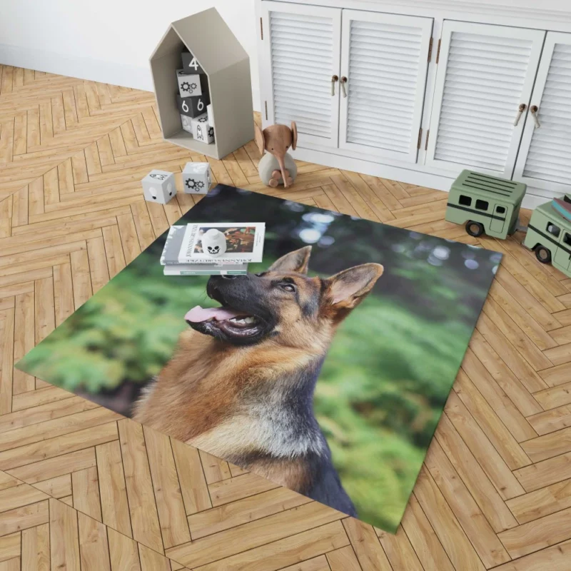 German Shepherd Furry Grace Active Energy Rug 1