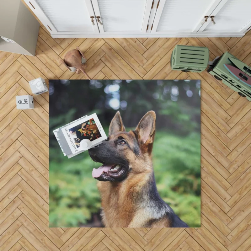 German Shepherd Furry Grace Active Energy Rug