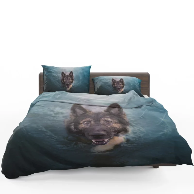 German Shepherd Intense Stare Bedding Set