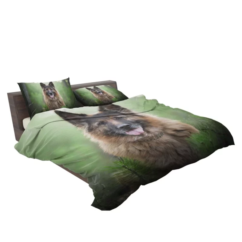 German Shepherd Intense Stare Canine Majesty Bedding Set 2