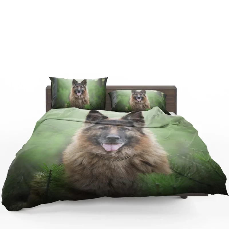 German Shepherd Intense Stare Canine Majesty Bedding Set