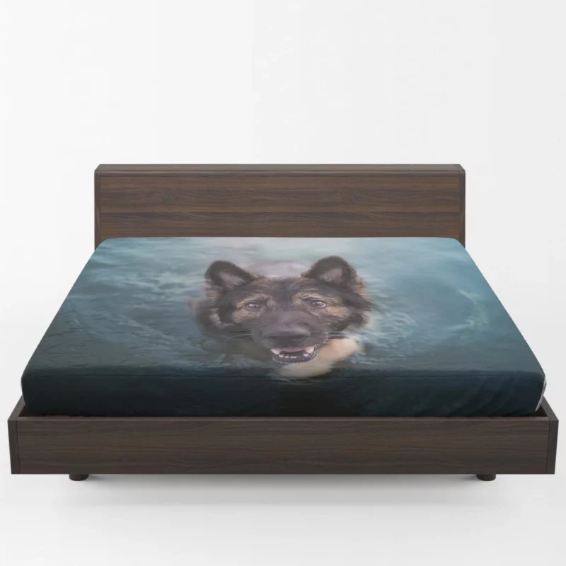 German Shepherd Intense Stare Fitted Sheet