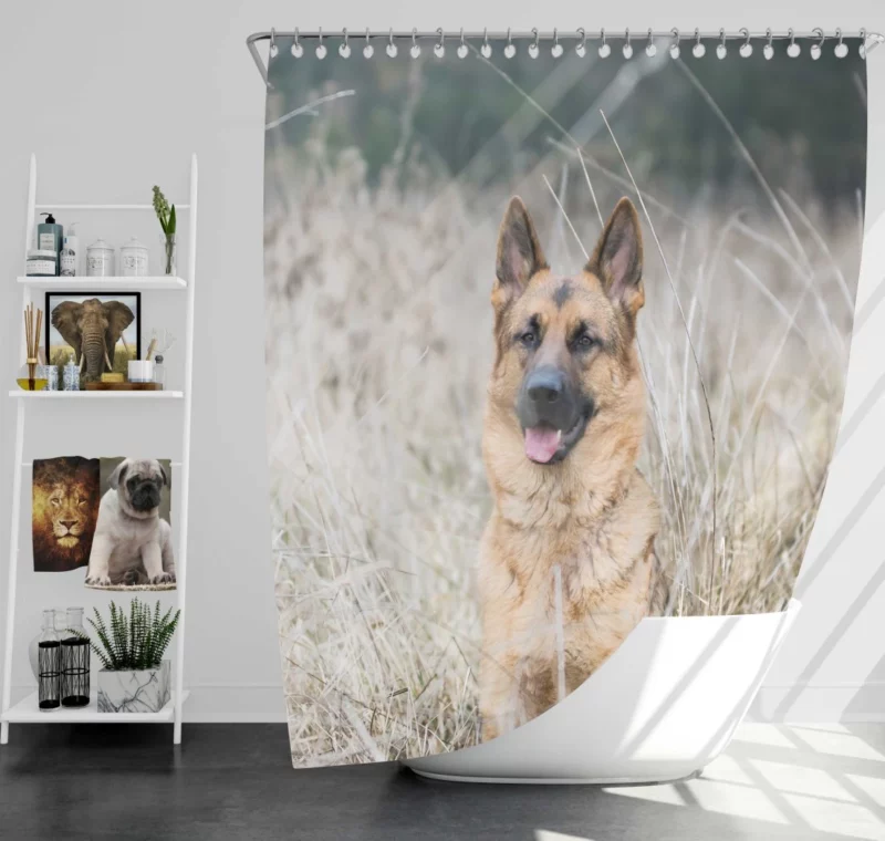 German Shepherd Majestic Shower Curtain