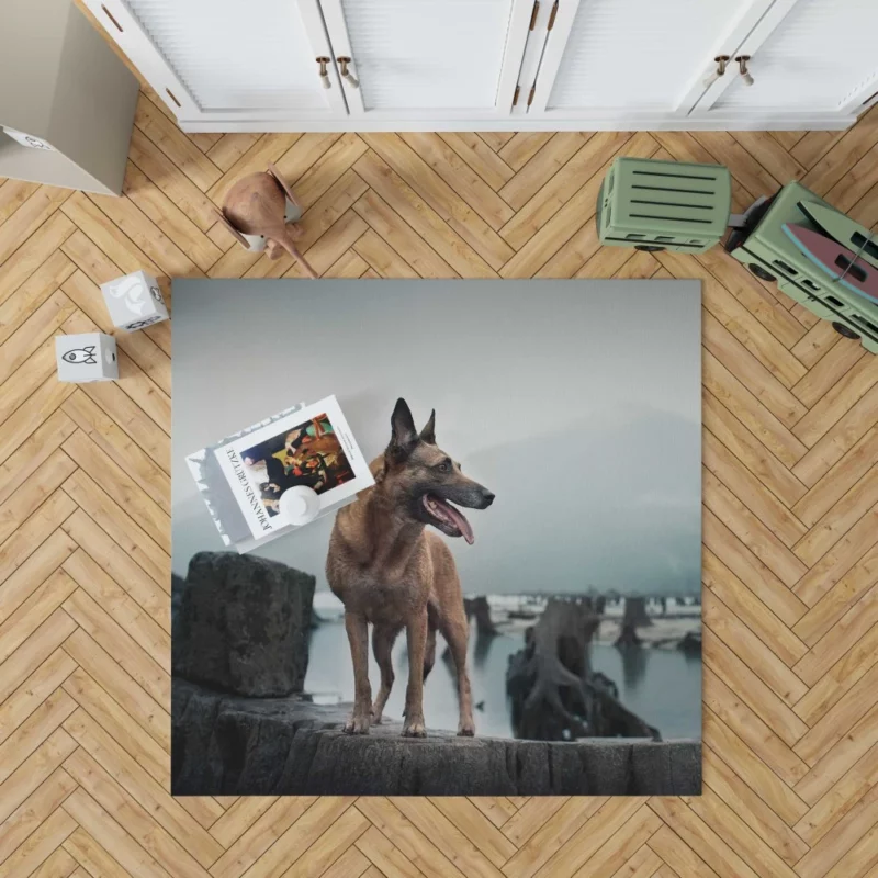 German Shepherd Majestic Stance Rug