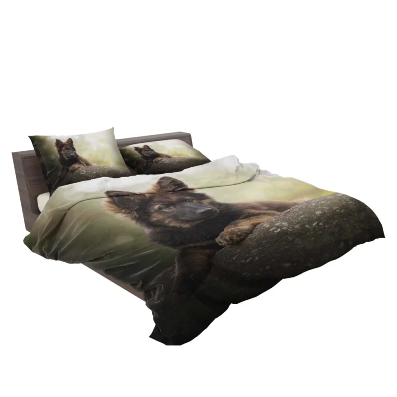 German Shepherd Playful Charm Puppy Delight Bedding Set 2