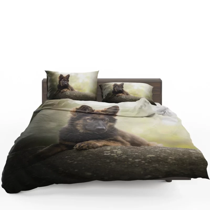 German Shepherd Playful Charm Puppy Delight Bedding Set