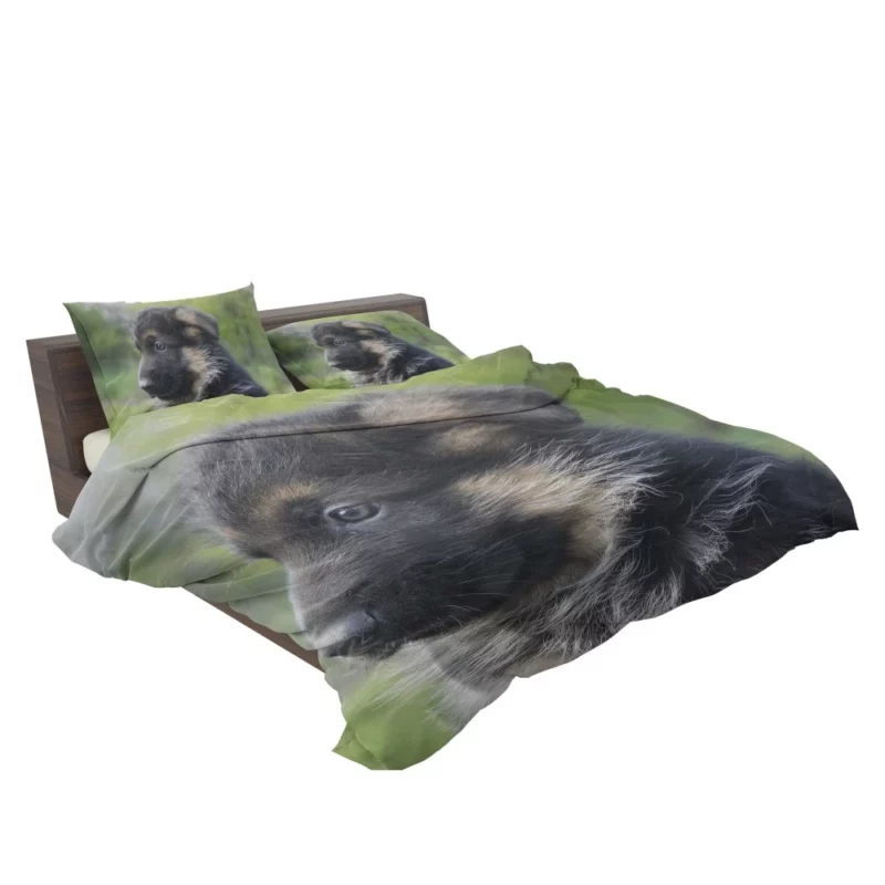 German Shepherd Pup Playful Antics Bedding Set 2