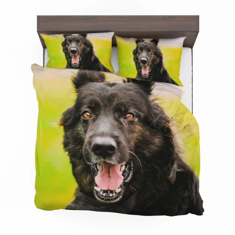 German Shepherd Thoughtful Gaze Canine Contemplation Bedding Set 1