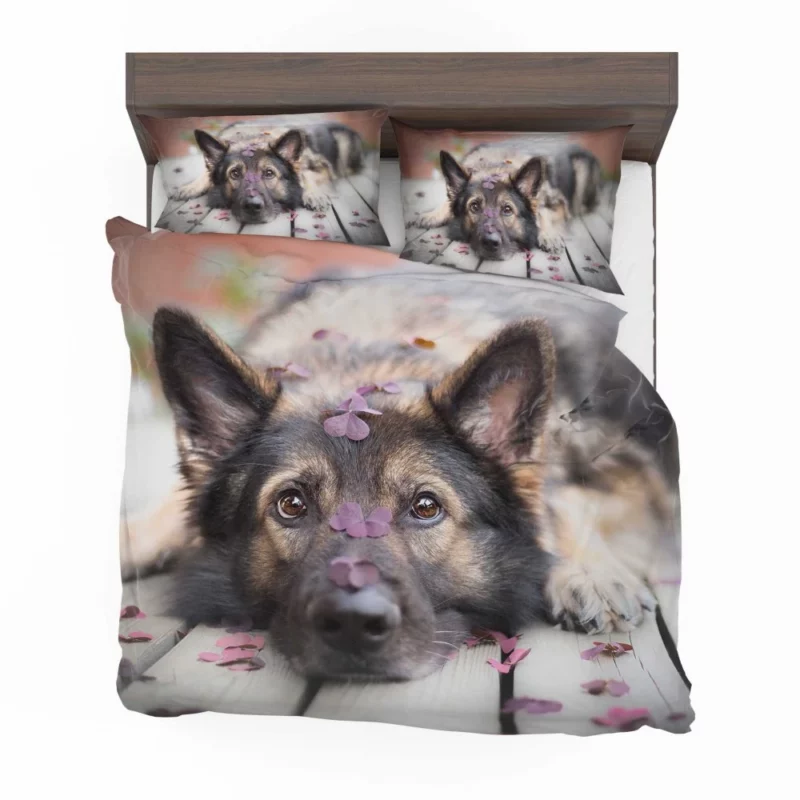 German Shepherd Thoughtful Stare Bedding Set 1