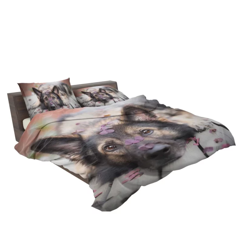 German Shepherd Thoughtful Stare Bedding Set 2