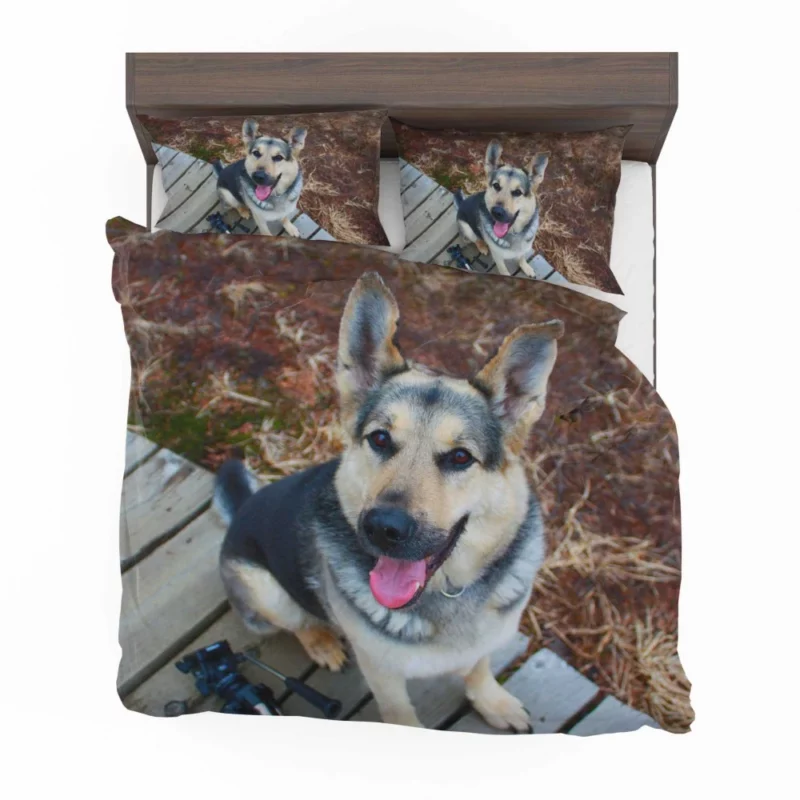 German Shepherd Vigil Canine Devotion Bedding Set 1