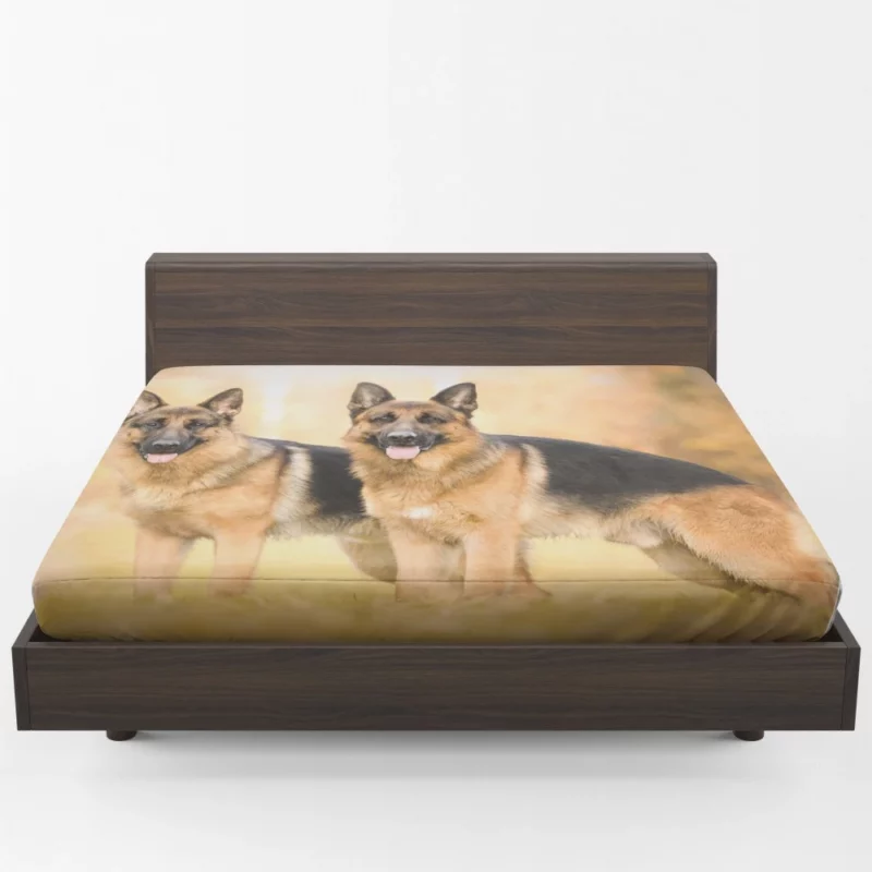 German Shepherd Vigil Fitted Sheet