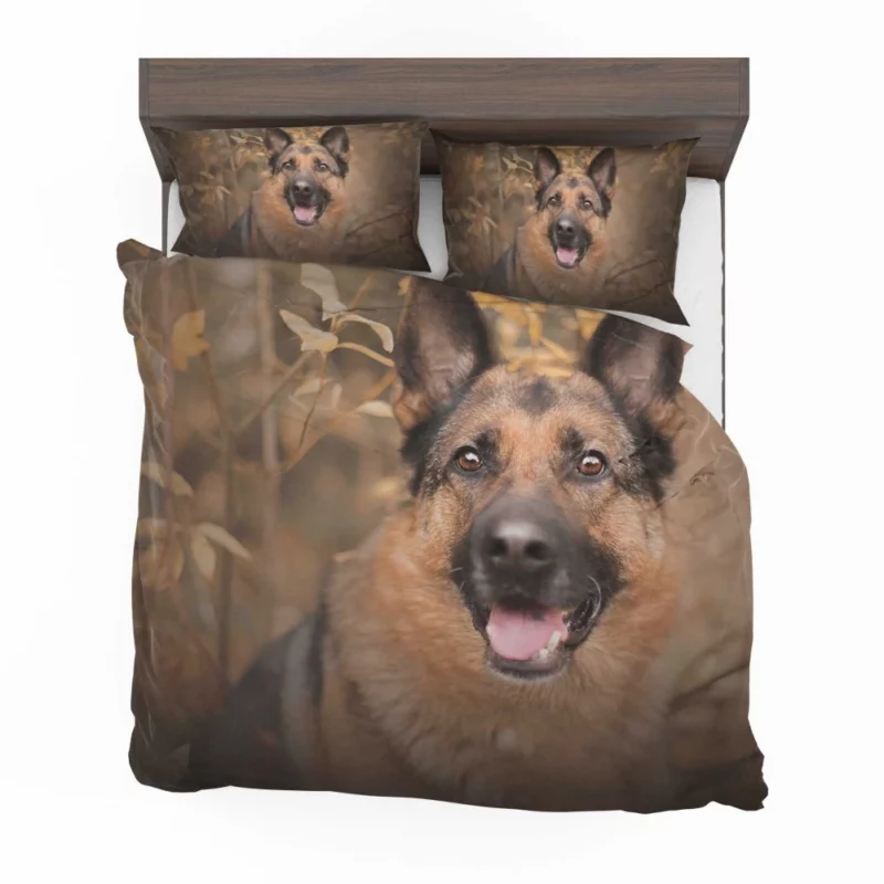 German Shepherd Woodsy Adventure Bedding Set 1