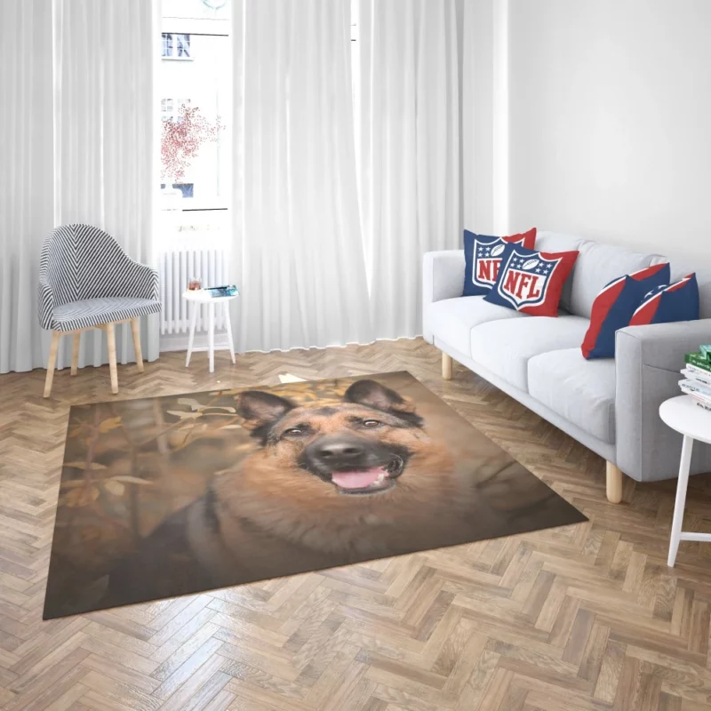 German Shepherd Woodsy Adventure Rug 2