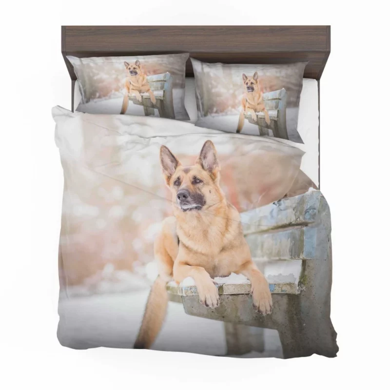 German Shepherd in Depth of Field Bedding Set 1