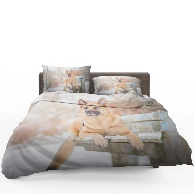 German Shepherd in Depth of Field Bedding Set