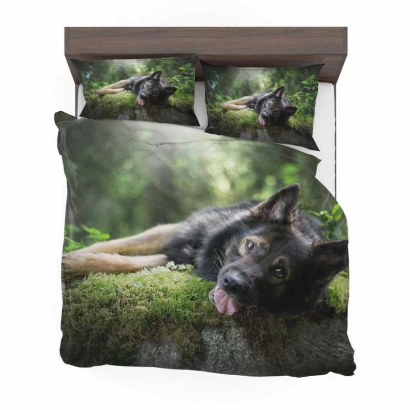 German Shepherd in Sunny Serenity Bedding Set 1