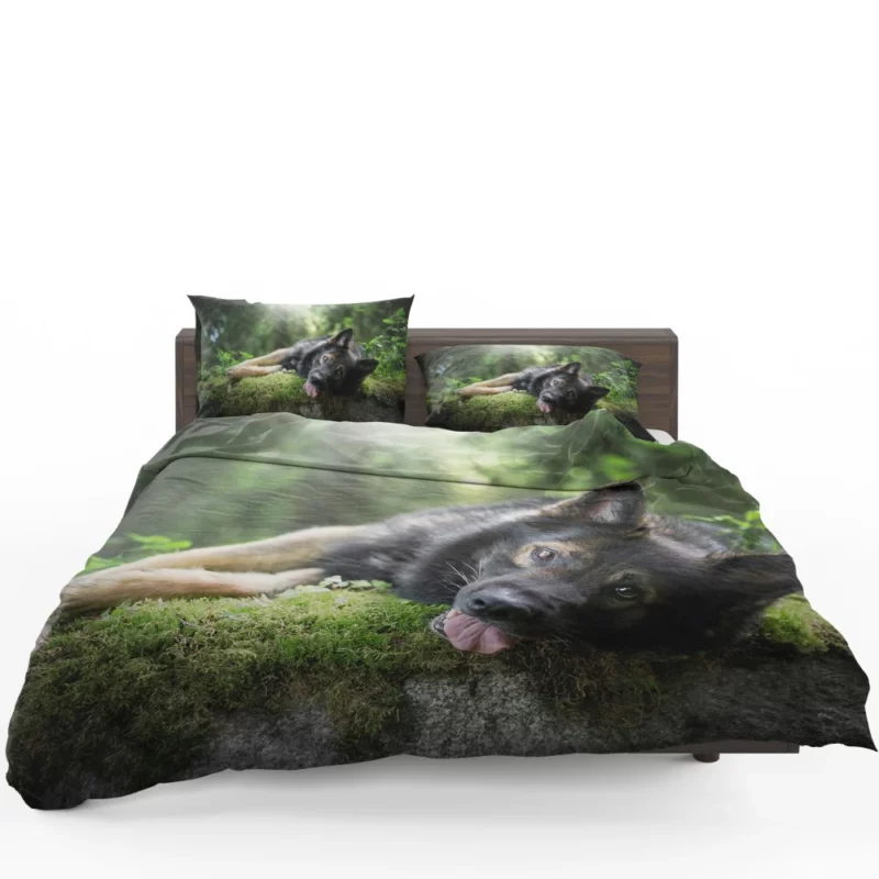 German Shepherd in Sunny Serenity Bedding Set