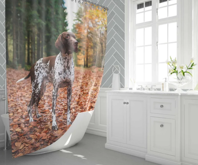 German Shorthaired Pointer Classic Elegance Shower Curtain 1