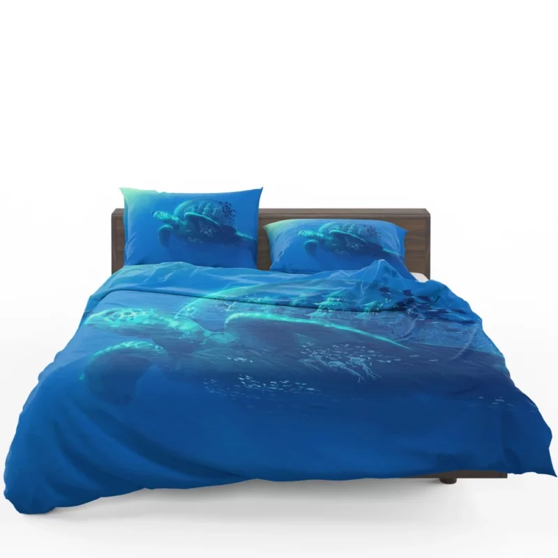 Giant Turtle in Fantasy World Bedding Set