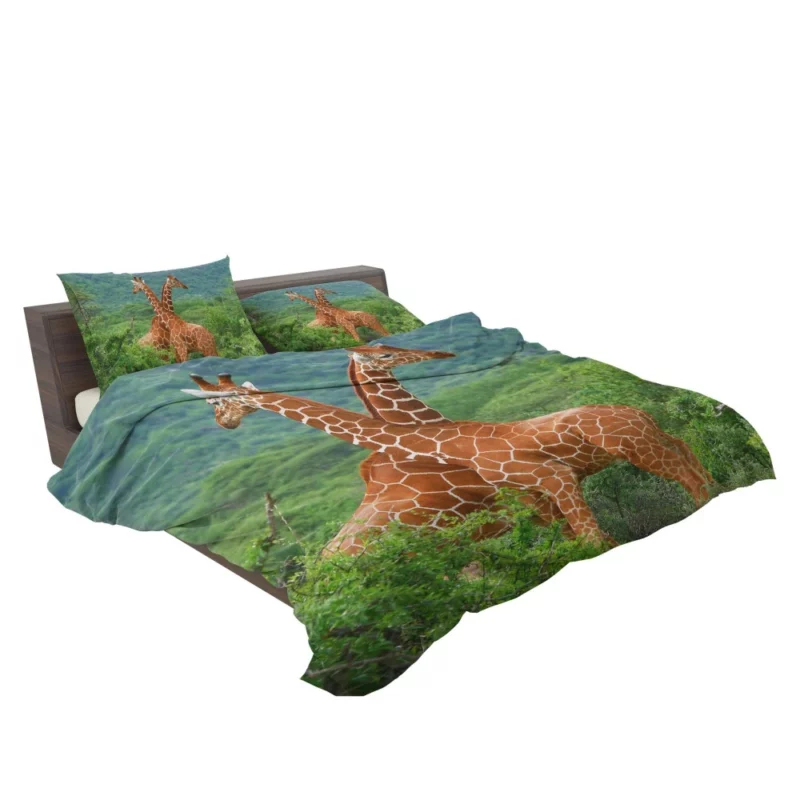 Giraffe Elegance Towering Beauty Bedding Set 2