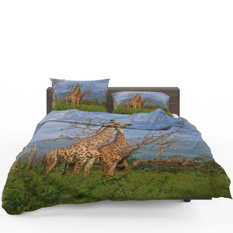 Giraffe Graceful Presence Wildlife Majesty Bedding Set