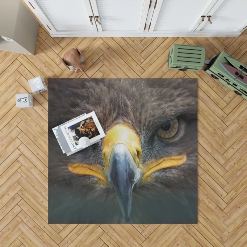 Golden Eagle Close-Up Majesty Raptor Stare Rug