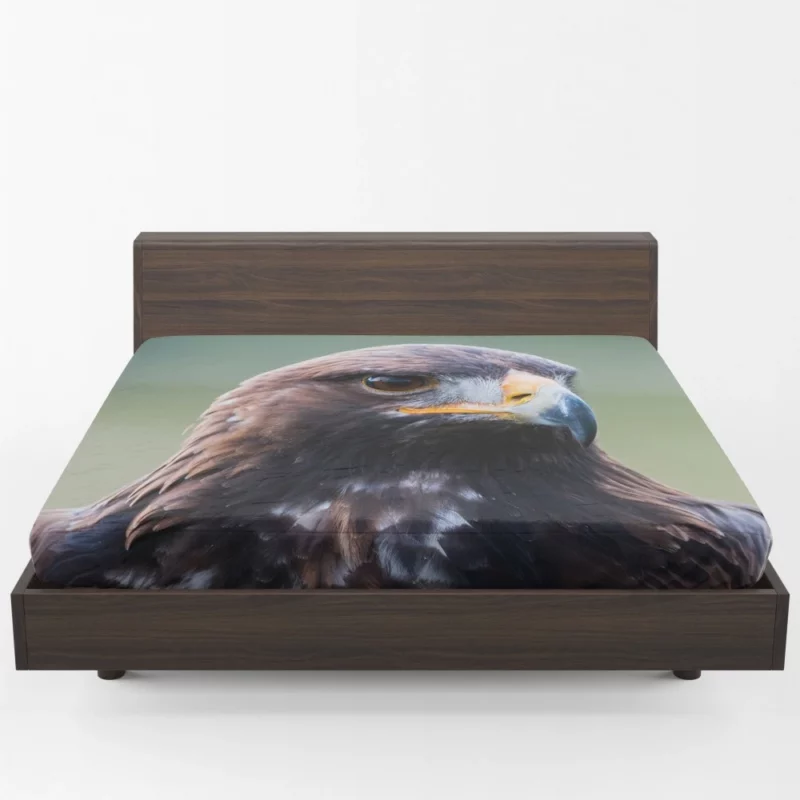 Golden Eagle Wilderness Soar Majestic Bird Fitted Sheet