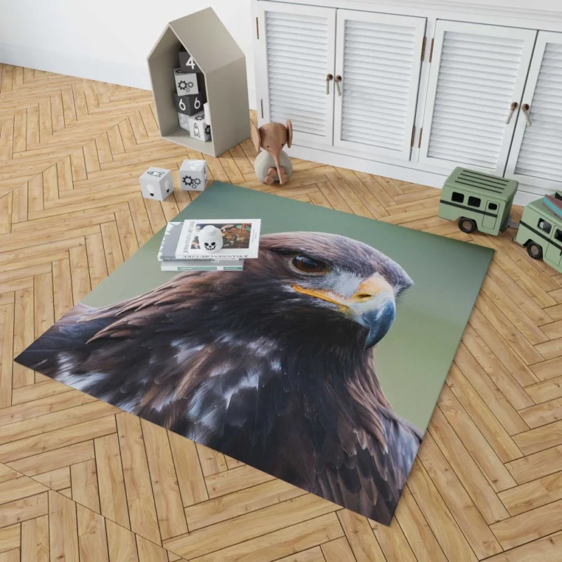 Golden Eagle Wilderness Soar Majestic Bird Rug 1