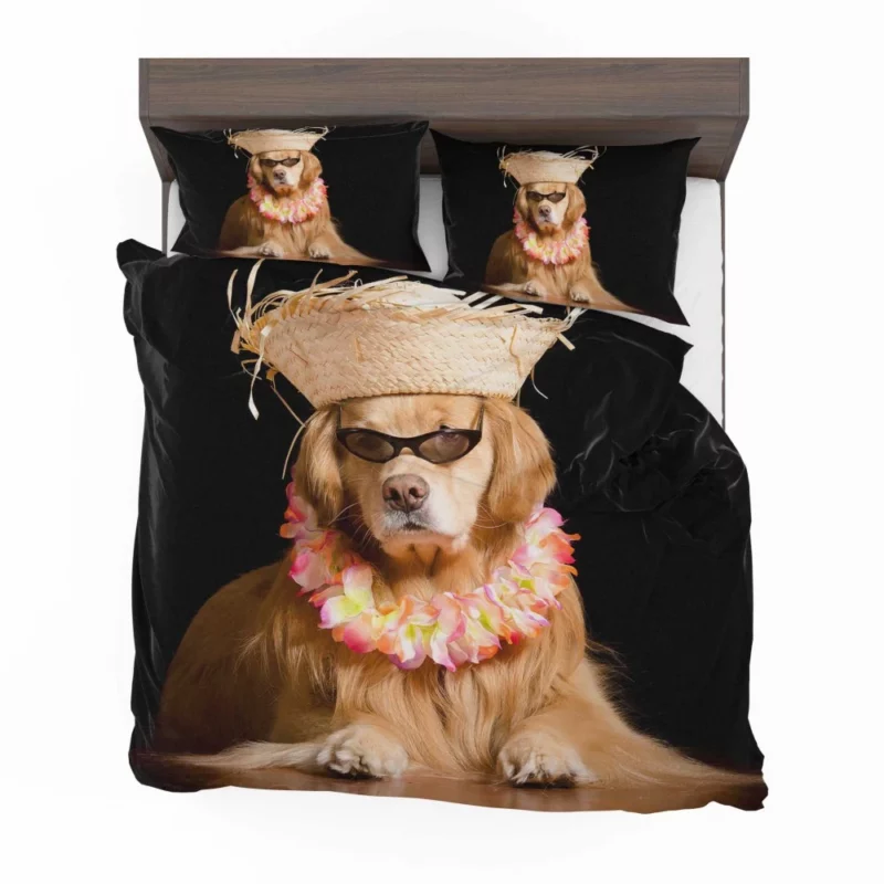 Golden Retriever Fun-Filled Day Sunny Moments Bedding Set 1