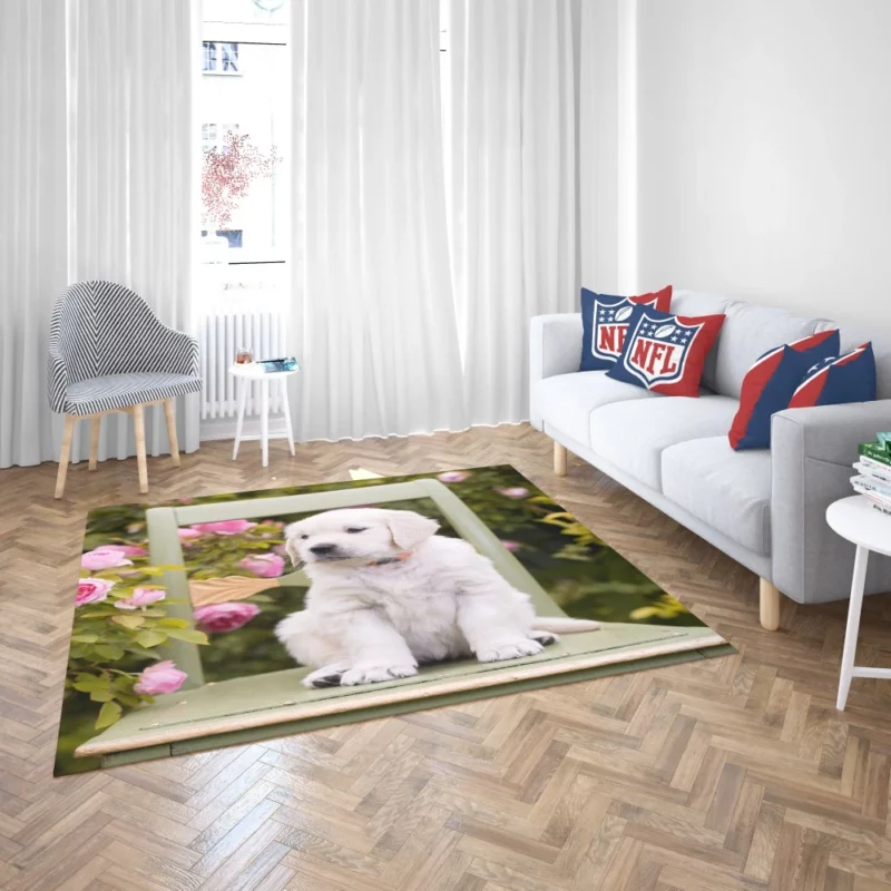 Golden Retriever Innocent Charm Rug 2