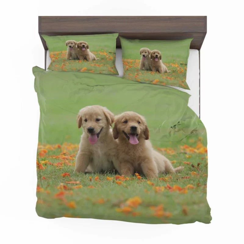 Golden Retriever Puppy Wholesome Charm Bedding Set 1