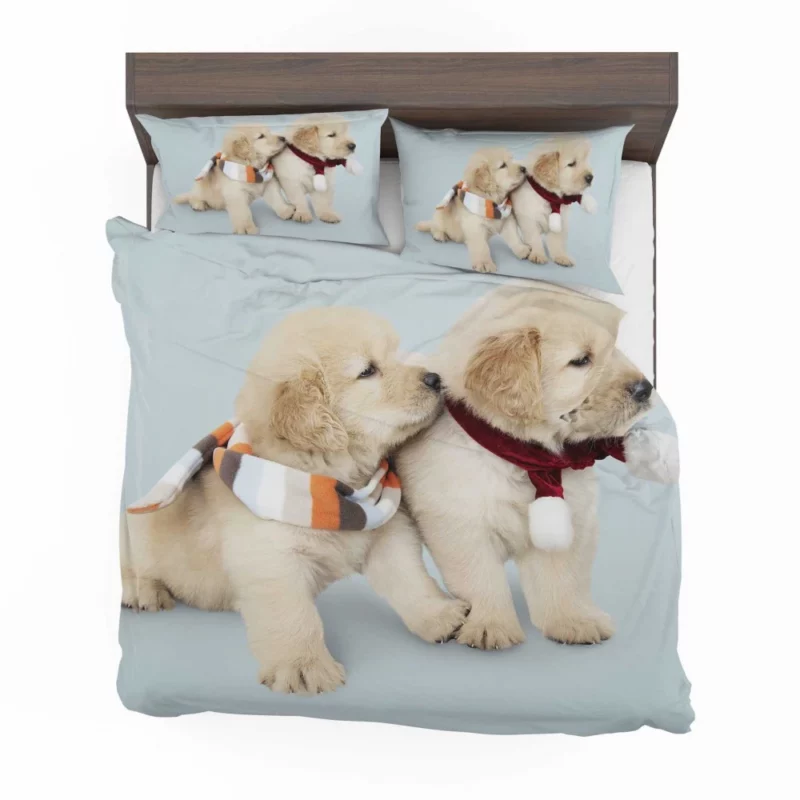 Golden Retriever Puppy Wholesome Joy Bedding Set 1