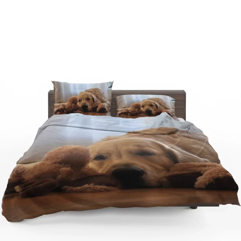 Golden Retriever Relaxed Pose Canine Serenity Bedding Set